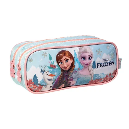 Estojo Duplo Escolar Frozen