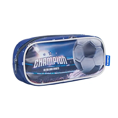 Estojo Simples Escolar FUTEBOL