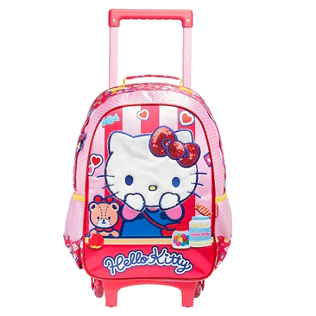 Mochilete com Alças Escolar Hello Kitty