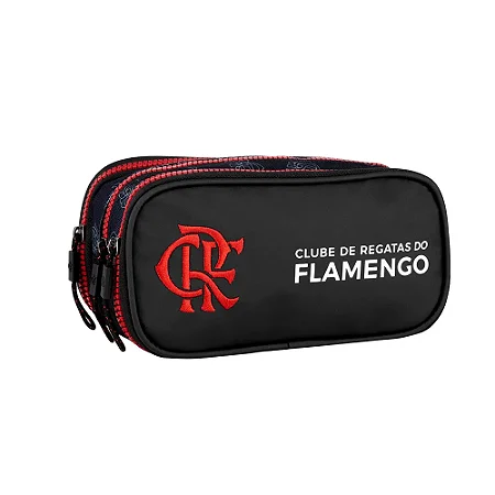 Estojo Triplo Escolar Flamengo