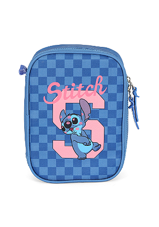 Estojo 100 pens Stitch ET50054 Azul
