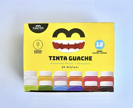 Tinta Guache 12 Cores - 15ML - Master