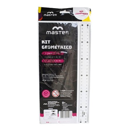 Conjunto para desenho escolar Master