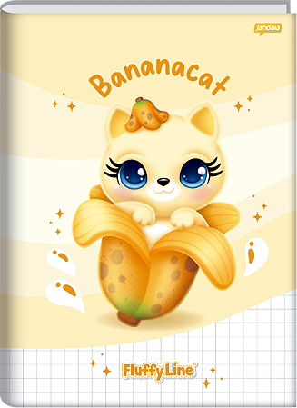 CADERNO BROCHURA CAPA DURA UNIVERSITÁRIO 80 FOLHAS – FLUFFY - Sortidos