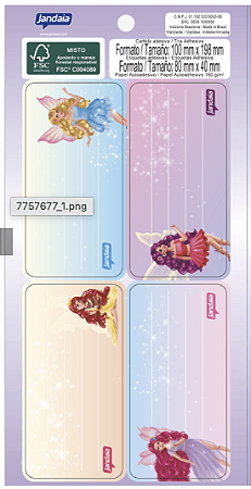 ETIQUETA ESCOLAR ADESIVA – CONTO DE FADAS