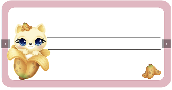 ETIQUETA ESCOLAR ADESIVA – FLUFFY