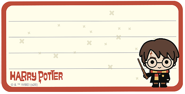 ETIQUETA ESCOLAR ADESIVA – HARRY POTTER