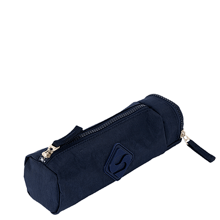 Estojo com Bolso Crinkle 2 - Azul