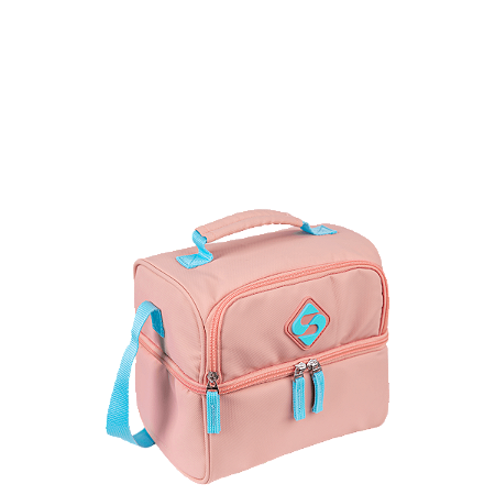 Lancheira Baú 2 Compartimentos Sestini Lunch Hydroblock - Peach Candy