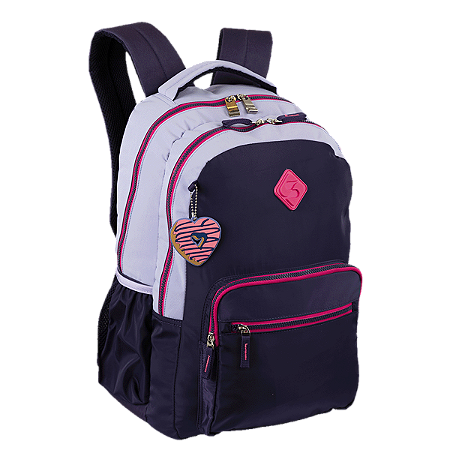Mochila Grande 2 Compartimentos Sestini College Crinkle 4 - Purple Candy