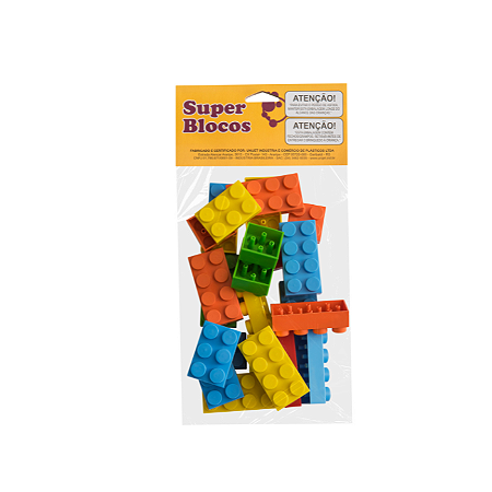 Super Blocos Pé de Vento com 18 Peças Unijet