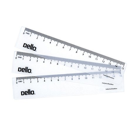 Régua 15 cm Flexível Dello - Unidade