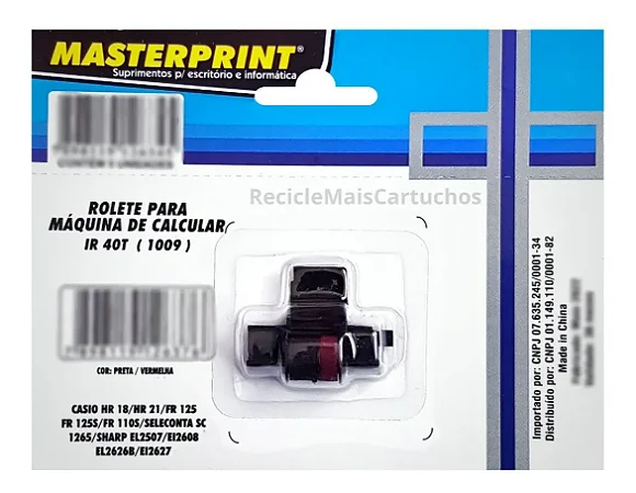 Roletes Ir40t Máquina P/ Calculadora Bicolor