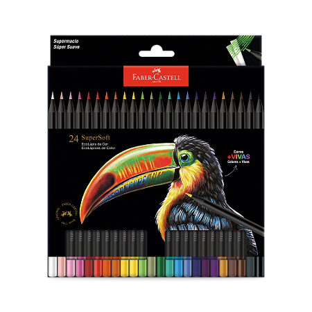 Ecolápis de Cor Supersoft 24 Cores