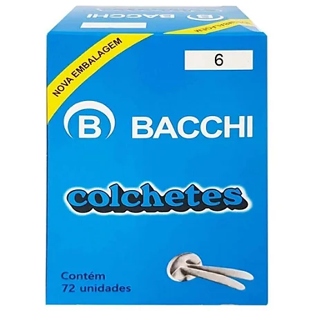Colchete N 6 Bacchi C/ 72 Unidades