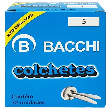 Colchete N 5 Bacchi C/ 72 Unidades