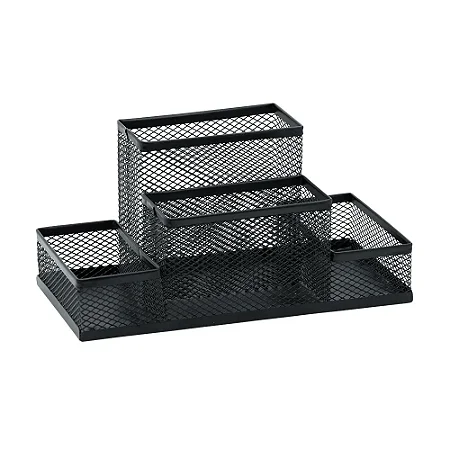 ORGANIZADOR ARAMADO ILHA 4 COMPARTIMENTOS PRETO - BRW