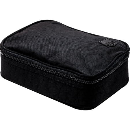 ESTOJO 100 PENS NYLON 1 ZIPER PRETO - BRW