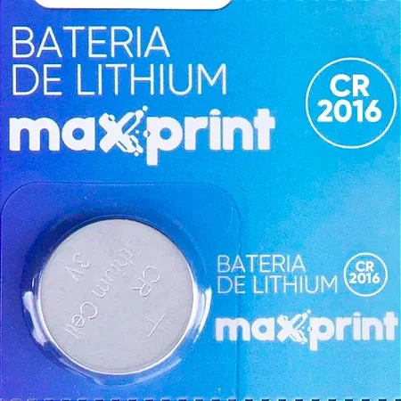Bateria de Lithium Maxprint 3V – CR2016