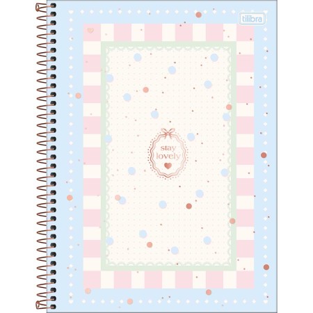Caderno Espiral Capa Dura Universitário 15 Matérias Soho 240 Folhas