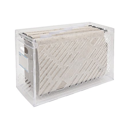 Organizador DelloColor c/ 6 Pastas Suspensas Kraft - Dello