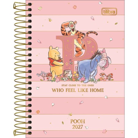 Agenda Espiral Diária 12,9 x 18,7 cm Pooh 2027