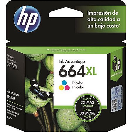 CARTUCHO HP 664 XL COLOR