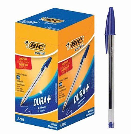 CANETA BIC CRISTAL AZUL UNIDADE