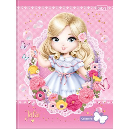 CADERNO DE CALIGRAFIA BROCHURA CAPA DURA JOLIE 40 FOLHAS