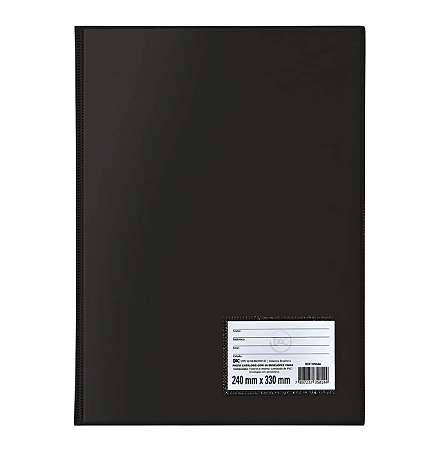 Pasta Catálogo Ofício Com 100 Plasticos Finos Dac - Unidade