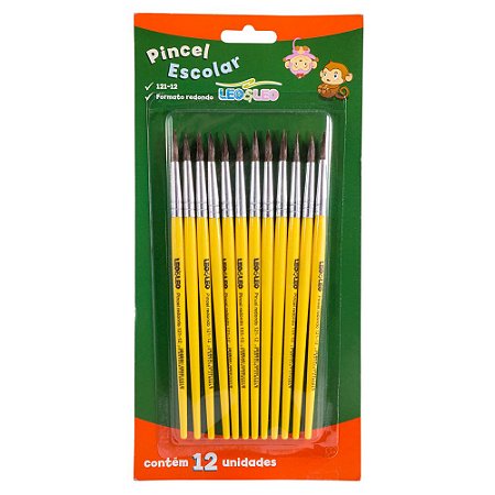 Pincel Escolar Redondo - Unidade