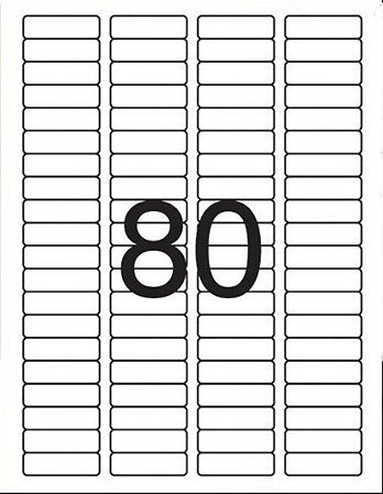 Etiqueta Maxprint Carta 6187 com 100 Folhas