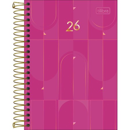 Agenda Executiva Espiral Diária 129 x 187 cm Spot Feminina 2026