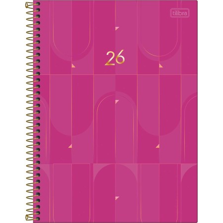 Agenda Executiva Espiral Diária 20 x 27,5 cm Spot Feminina 2026