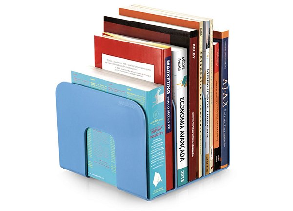 ORGANIZADOR DE LIVROS STANDARD AZUL PASTEL WALEU