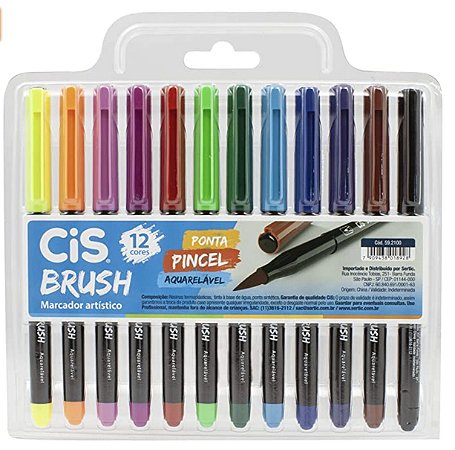 Marcador Artístico Brush C/12 CIS