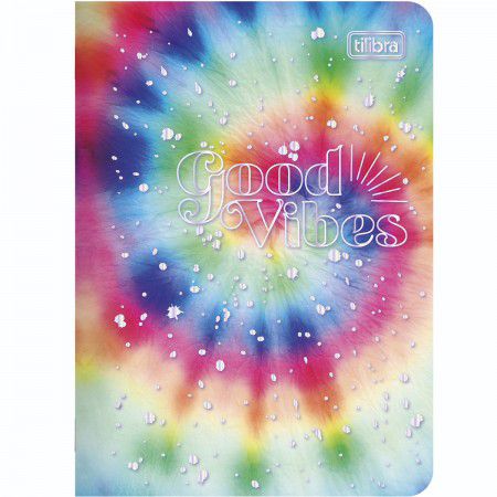 CADERNETA GRAMPEADA GOOD VIBES 32 FOLHAS