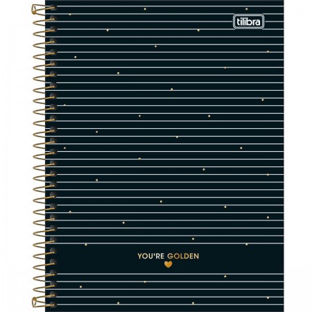 CADERNO ESPIRAL CAPA DURA COLEGIAL 10 MATÉRIAS WEST VILLAGE 160 FOLHAS