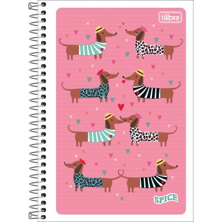 CADERNO ESPIRAL CAPA FLEXÍVEL 1/4 PEPPER 80 FOLHAS