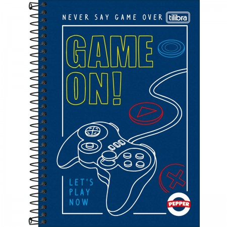 CADERNO ESPIRAL CAPA DURA 1/4 PEPPER 80 FOLHAS
