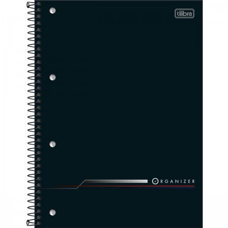 CADERNO EXECUTIVO ESPIRAL CAPA DURA UNIVERSITÁRIO ORGANIZER 80 FOLHAS