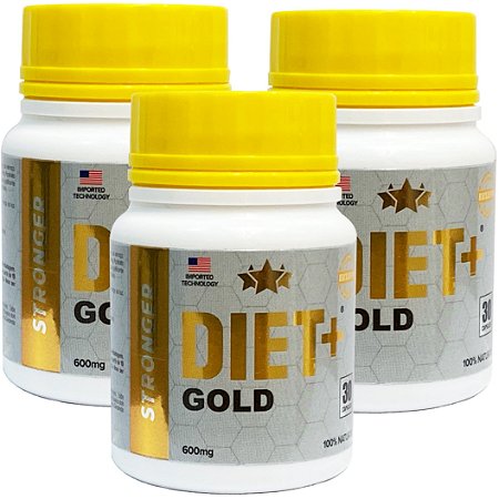 Diet + Gold 30 Cáps - Kit 3 unidades