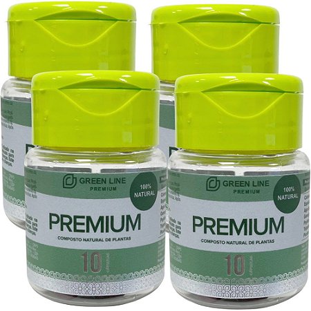 Green Line Premium 10 cáps - Kit 4 potes