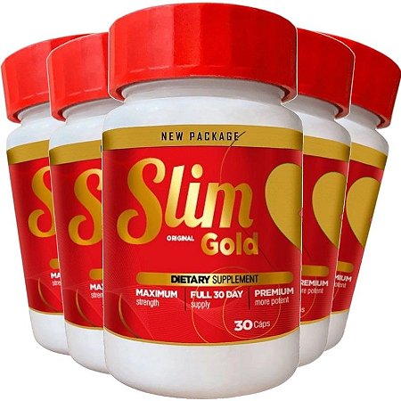 Slim Gold 30 cáps - Kit com 5 unidades