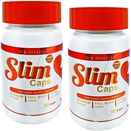 Slim Caps 30 cáps - Kit 2 unidades