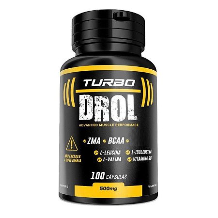 Turbo Drol 100 cáps - ganho de massa muscular