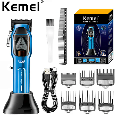 Máquina de Cortar Cabelo Kemei KM - 1763