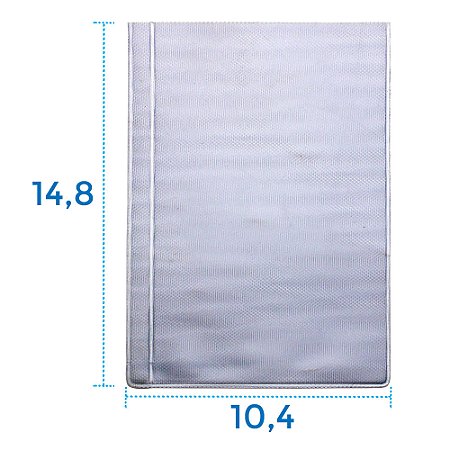 Envelope Canguru 10,4x14,8 cm Para Bloquinhos, Agendas e Cadernos A6 Sarja Transparente Fosco