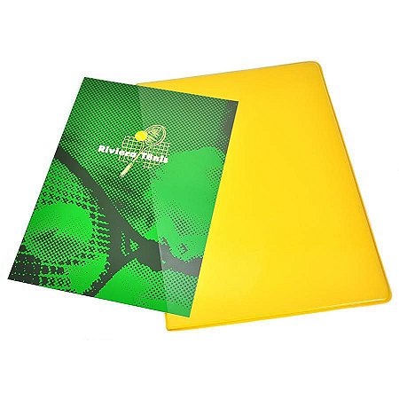 Capa de Papelão Empastada em PVC Colorida Com Espaço Para Encartes