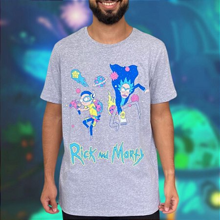 Camiseta Rick And Morty G - Mescla - Oficial